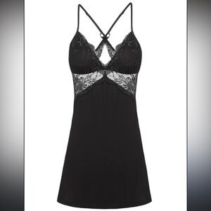 Black Lace Slip / Mini dress